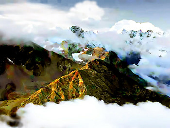 The Peak, himalayan, above, cloudy, birdseye HD wallpaper
