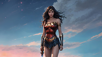 Wonder Woman The Warrior Princess, wonder-woman, superheroes, artwork, artist, digital-art, deviantart HD wallpaper