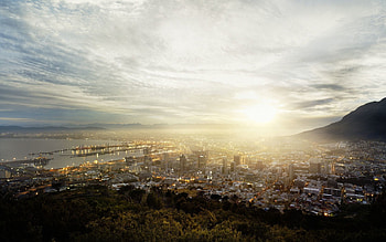Cities, Houses, Skyscrapers, Megapolis, Megalopolis, Cape Town, South Africa HD wallpaper