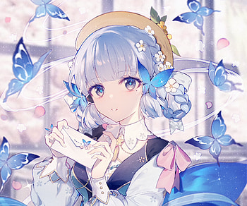 Kamisato Ayaka, Kamisato Ayaka (Genshin Impact), video game, Genshin Impact HD wallpaper