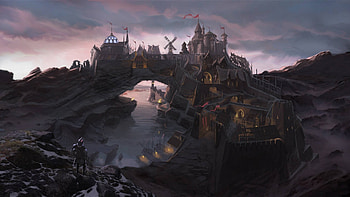 The Elder Scrolls V: Skyrim, City, Fantasy Art, Video Games / and Mobile Backgrounds HD wallpaper