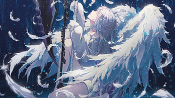 Ethereal Guardian, Anime, wings HD wallpaper
