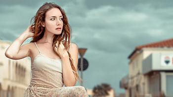 Valentina Model Looking Away , girls, model HD wallpaper
