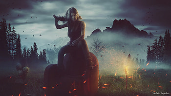 Warlord Fantasy Girl, fantasy-girls, girls, warrior, artwork, deviantart HD wallpaper