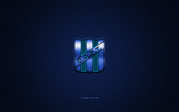 Club Atletico San Telmo, Argentine football club, blue logo, blue carbon fiber background, Primera B Nacional, football, Buenos Aires, Argentina, Club Atletico San Telmo logo HD wallpaper