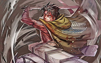 Levi Ackerman, abstract art, battle, Attack on Titan, Rivai Akkaman, Shingeki no Kyojin, vector art, Attack on Titan characters, manga, Levi Ackerman Attack on Titan HD wallpaper