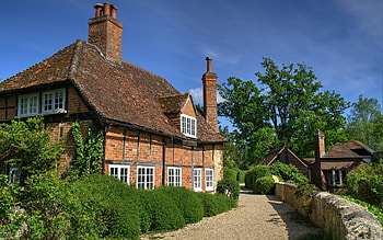 Waterstock Mill, Oxfordshire, UK, UK, fence, mill, house, road HD wallpaper