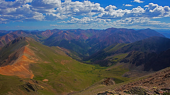 Grizzly gulch, Colorado, landscape, sky, hills, usa, clouds HD wallpaper