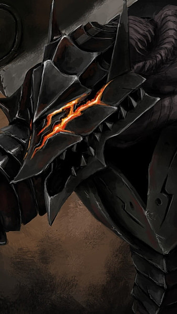 Berserk, Black Theme, Background HD phone wallpaper