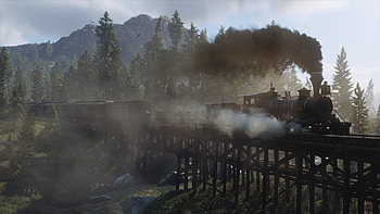 Red Dead Redemption 2, Train, Red Dead, Video Game HD wallpaper