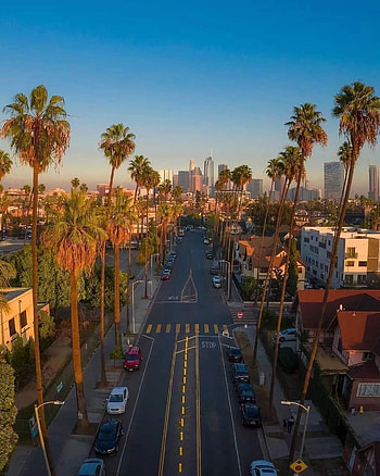 Los Angeles California, sky, car HD phone wallpaper