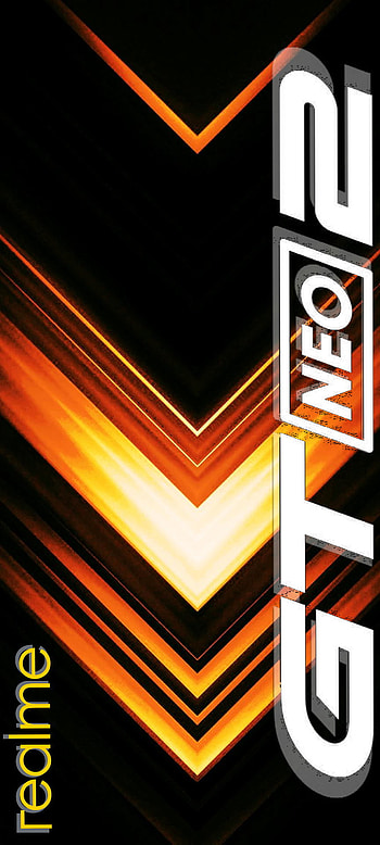 GT2 NEO LAVA, pantalla, naranja, logo, fondos HD phone wallpaper