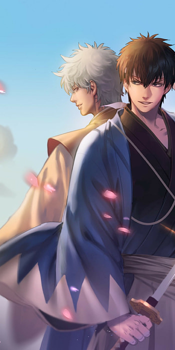 Gintama: The Final, Gintoki, Hijikata, Katana HD phone wallpaper