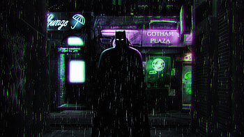 The Batman Alleyway , batman, superheroes, neon, artist, artwork, digital-art, artstation HD wallpaper
