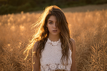 Girl model, beautiful, outdoor HD wallpaper