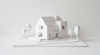 Pristine Paper House — Clean HD wallpaper