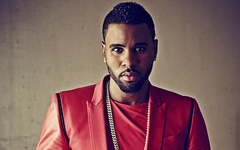 Jason Derulo, American singer, hoot in red costume, High-quality HD wallpaper