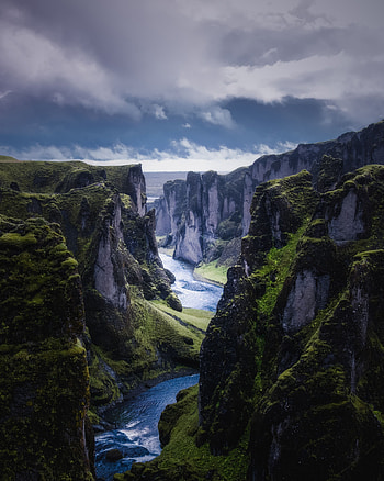 Nature, Rivers, Sky, Rocks, Flow HD phone wallpaper