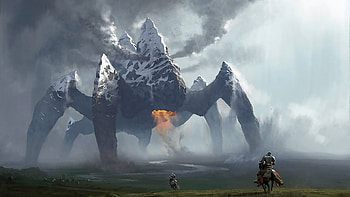 giant monster HD wallpaper