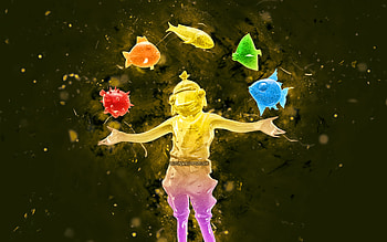 Yellow Gummy Fishstick, , yellow neon lights, Fortnite Battle Royale, Fortnite characters, Yellow Gummy Fishstick Skin, Fortnite, Yellow Gummy Fishstick Fortnite HD wallpaper