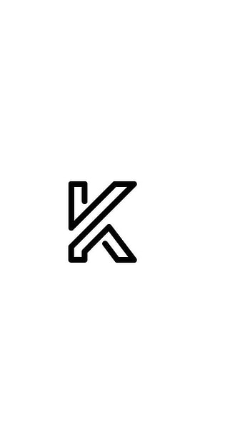 K Letter, Simple Logo HD phone wallpaper