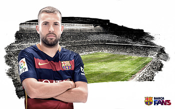 Jordi Alba, soccer, sports, football, fc-barcelona, fcb, fc-barcelona-team HD wallpaper