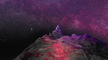 Light Starry Sky Galaxy Evening, stars, nature, behance HD wallpaper