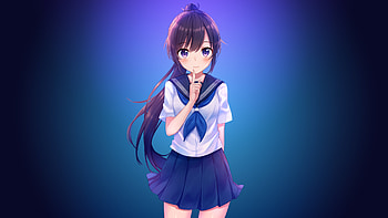 Anime Girl In School Uniform , anime-girl, anime HD wallpaper