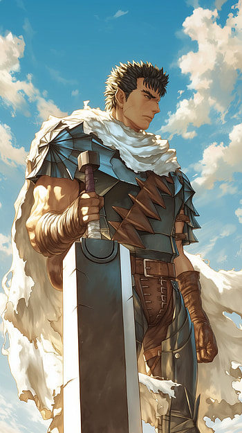 Guts Berserk Anime Sword Warrior, Anime, Berserk, Guts (Berserk), sword HD phone wallpaper