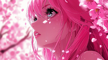 Stunning Pink Anime Girl - Ultra, Anime, anime girl, pink anime HD wallpaper