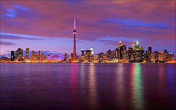 Toronto Skyline, Travels, Backrounds, Walls HD wallpaper