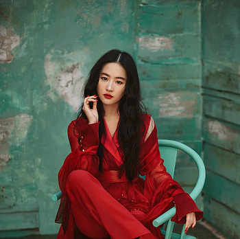 Red Dress, Yifei Liu, beautiful actress, 2020 HD wallpaper