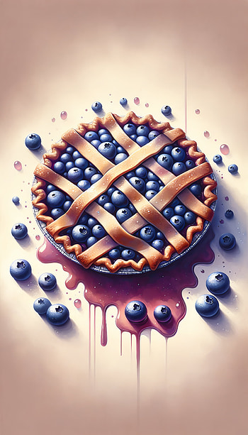 Blueberry Delight Pie, dessert, pastry, food HD phone wallpaper