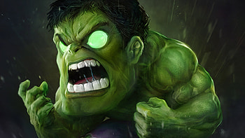 Green Hulk, hulk, superheroes HD wallpaper