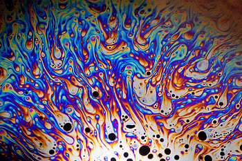 Soap, texture, water surface, macro HD wallpaper