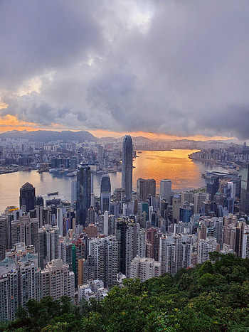 Cities, Sea, Architecture, City, Building, Skyscrapers HD phone wallpaper
