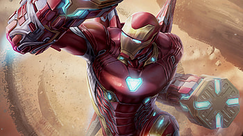 Iron Man Suit In Avengers, iron-man, superheroes, artwork, digital-art HD wallpaper