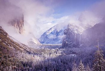 Yosemite After A Winter Storm , yosemite, valley, nature, mountains, fog, clouds HD wallpaper