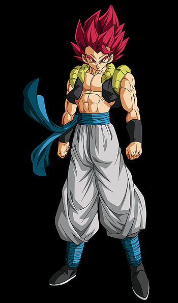 Gogeta super sayen god, action_figure, art HD phone wallpaper