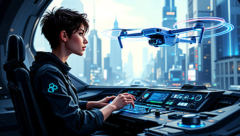 Urban Drone Operator - Ultra, Drone Operator, futuristic, woman, technology, drone HD wallpaper