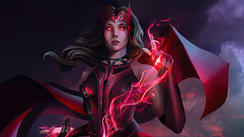 Scarlet Witch Wanda, wanda-vision, vision, scarlet-witch, tv-shows, artstation HD wallpaper