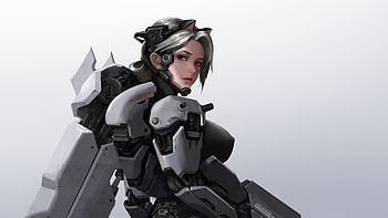 Cyborg Girl HD wallpaper