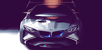 BMW Vision Gran Turismo, future car, artwork HD wallpaper