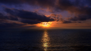 Beautiful Brazilian Sunset, night, clouds, brazilian, beautiful, brazil, sunset, ocean HD wallpaper