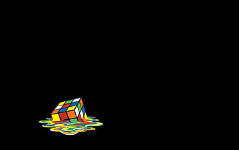 Vector, Multicolored, Motley, Melting, Rubik's Cube, Melt, Fusion HD wallpaper
