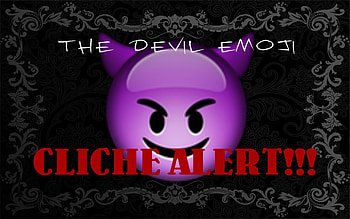 Emoji Fashion Purple Devil, Fire, and 100 Emojis, With Black Backgroun HD wallpaper