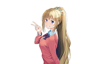 Beautiful, long hair, Kei Karuizawa, You-Zitsu HD wallpaper
