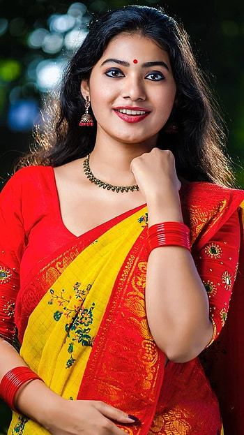 Ansu Anil, mallu model, beauty HD phone wallpaper