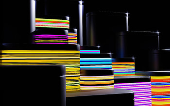 Colored Lines Hugging Shapes , abstract, shapes, ai, artist, artwork, digital-art HD wallpaper