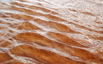 Water, Waves, Sand, Macro, Bottom HD wallpaper